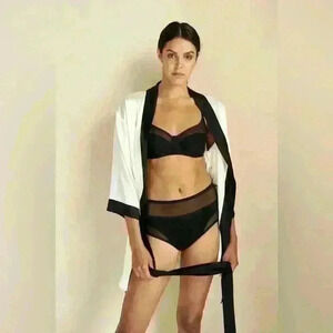Natural Silk Robe Capella by Less Is Amor